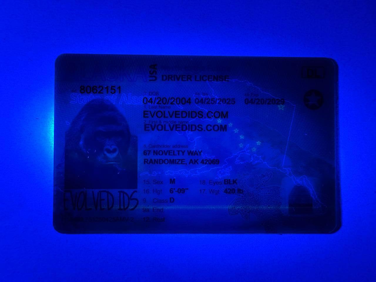 AK Fake ID UV