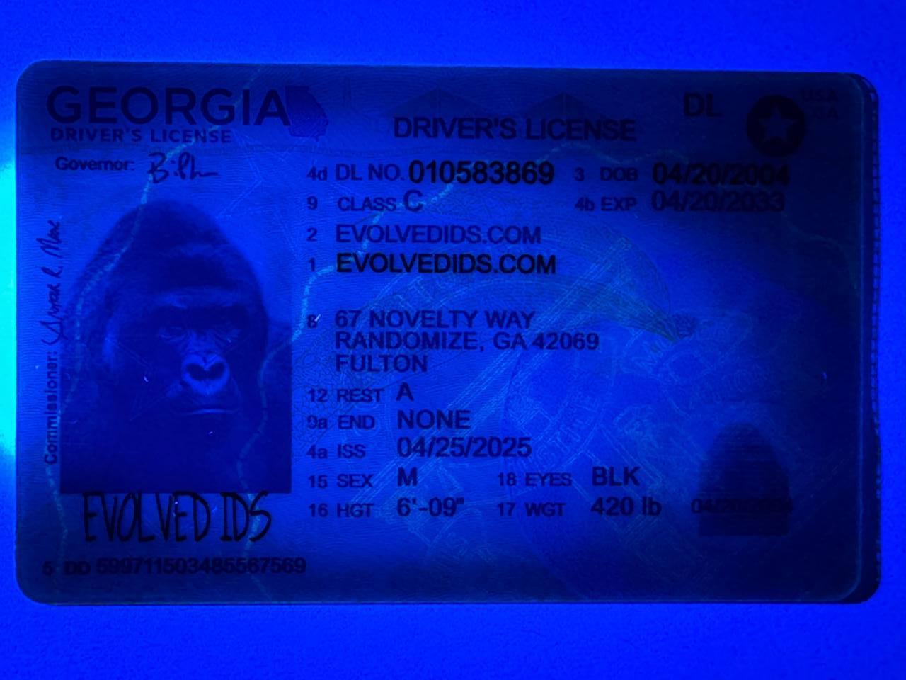 GA Fake ID UV