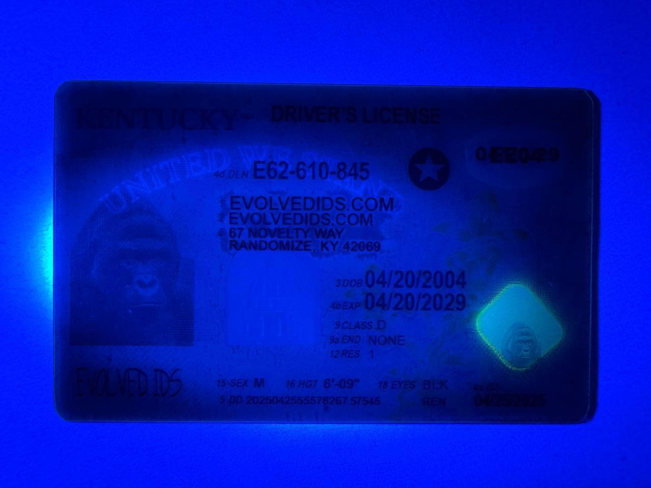 KY Fake ID UV