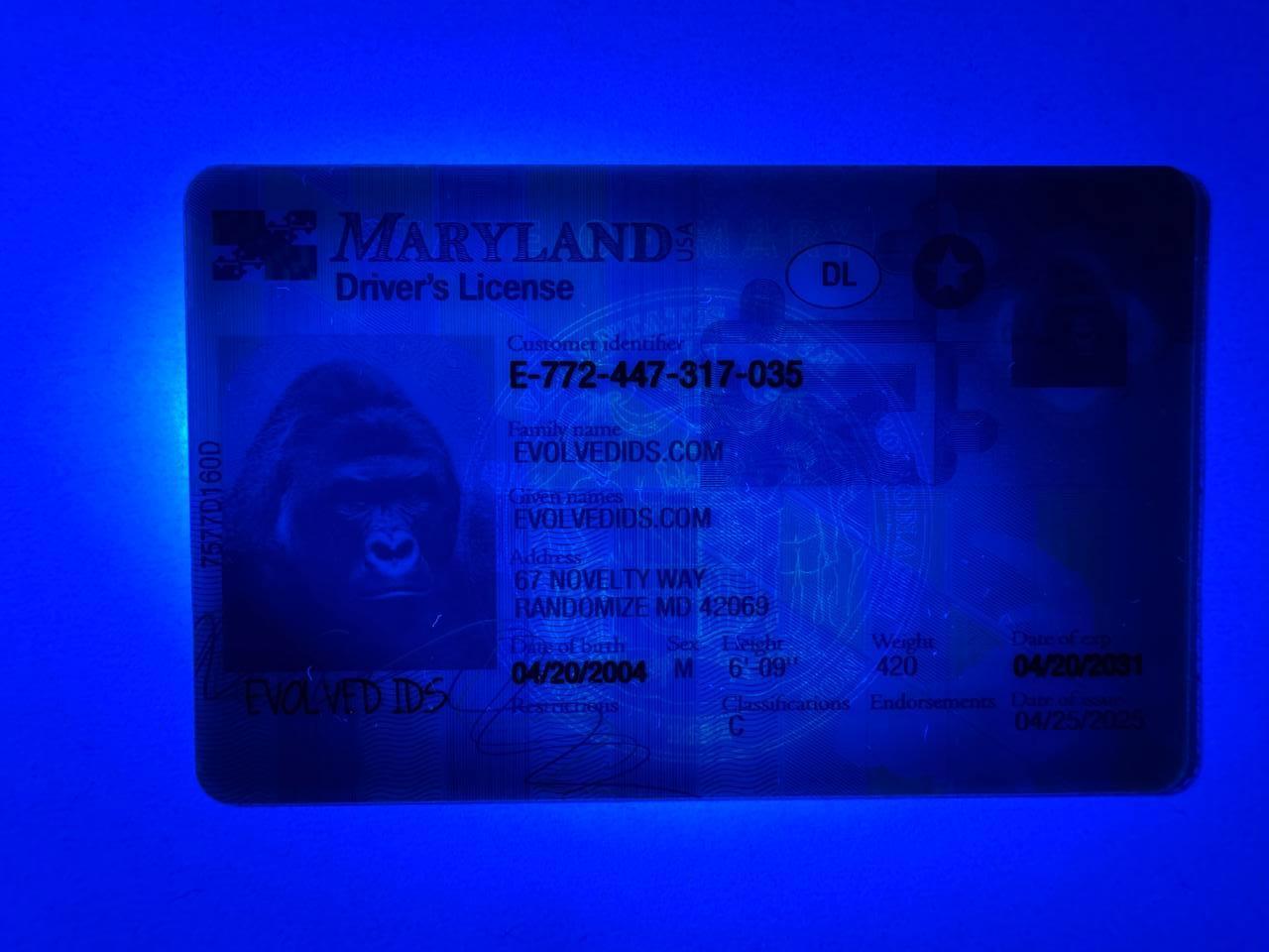 MD Fake ID UV