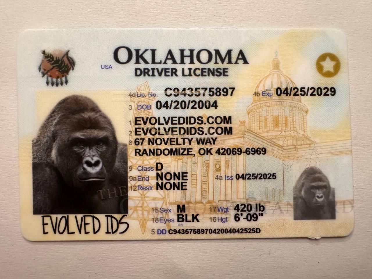 OK Fake ID Front