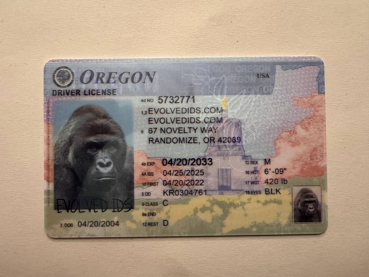 OR Fake ID Front