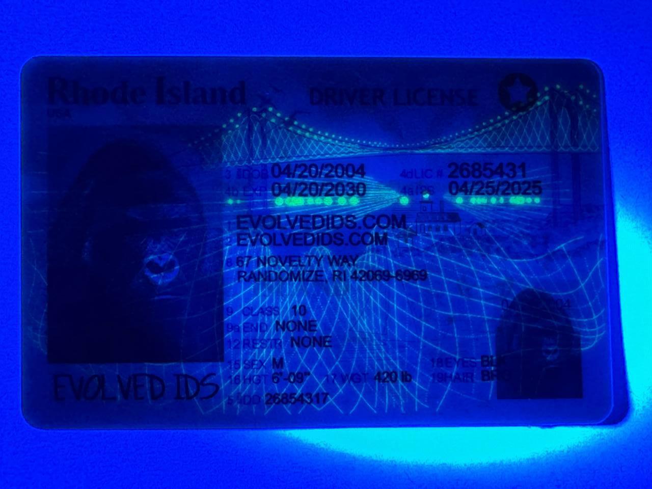 RI Fake ID UV