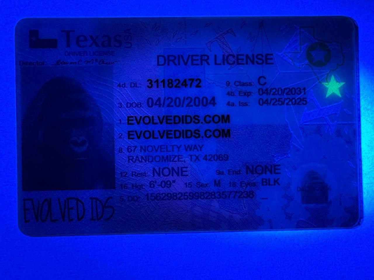 TX Fake ID UV