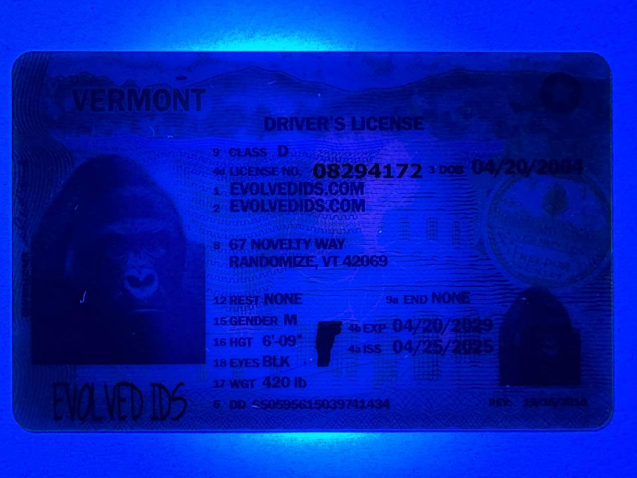 VT Fake ID UV